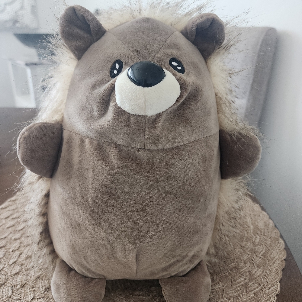 Cute Brown Plush Hedgehog